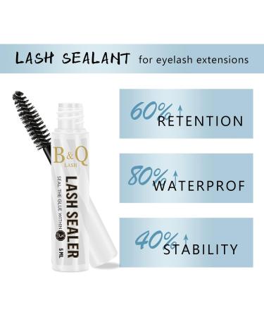 Lash Sealant 5ML Clear Mascara B&Q Lash Sealer for Cluster Lashes Overnighter Lash Extension Sealant Healthy Lash Overnight Sealer Longer Life Coating Lash Seal (Clear 5ml) 5 ML Seal-Clear - Buy Online on GoSupps.com