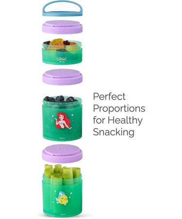 Whiskware Disney Stackable Snack Containers - Jasmine and Magic Carpet Design for Kids - 3 Cups for School and Travel - Buy Online on GoSupps.com