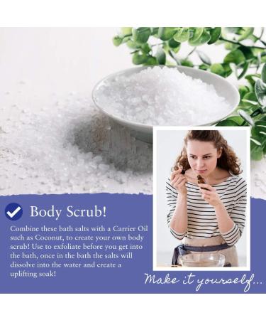 Absolute Aromas Epsom De-Stress Bath Salts 300g - Magnesium Sulphate infused with a 100% pure blend of bergamot chamomile incense jasmine and sandalwood essential oils - Buy Online on GoSupps.com