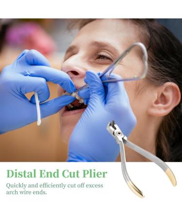 Stainless Steel Orthodontic Cutter for Braces - 45 Elbow Distal End Plier with Comfort Grip | Premium Dental Instrument - Buy Online on GoSupps.com