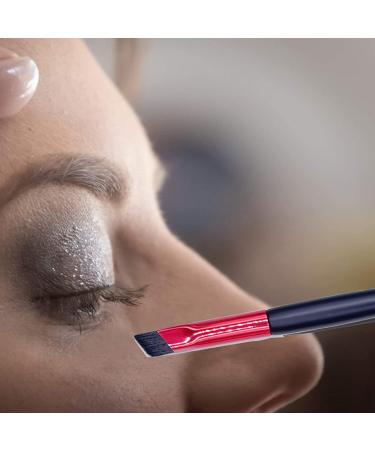 TEONEI Eyebrow Stamp Brush - Professional Angled Makeup Brush for Eyebrows & Eyeshadow - Red Beauty Tool for Women - Perfect Eyebrow Drawing Supplies - Buy Online on GoSupps.com