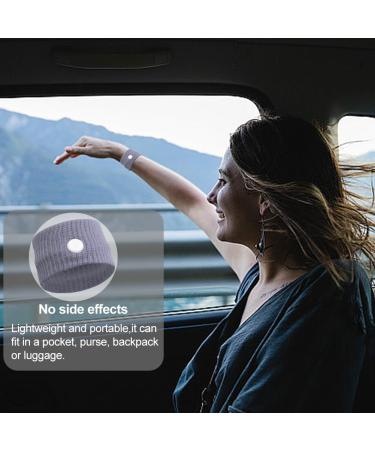 Acupressure Bracelet Set - 2 Pairs Anti-Nausea Wristbands for Seasickness Pregnancy & Exhaustion Relief - Buy Online on GoSupps.com