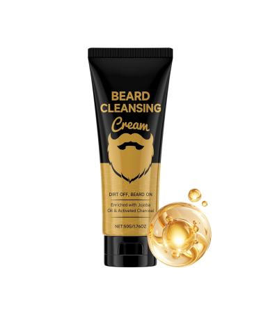 Beard Shampoo CleanserNatural Cleansing CreamFacial Hair Beard Cleanser & Softener For men and fathers for daily showering and care morning travel shaving styling weekend and