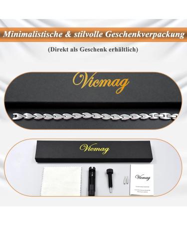 Vicmag Lymphatic Drainage Magnetic Bracelet for Women - Ultra-Strength Titanium Steel with Silver Leaf Gift Tool - International Shipping - Buy Online on GoSupps.com