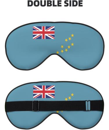 Flag of Tuvalu Soft Eye Mask - Comfortable Light Blocking Sleep Mask for Side Sleepers | Pressure-Free Design - Buy Online on GoSupps.com