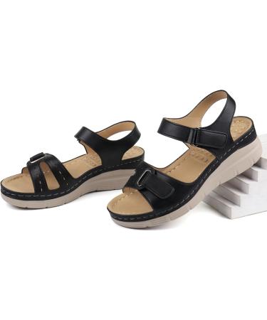 Buy Ortho+rest Women's Comfortable Walking Sandals | Orthotic Arch Support | Stylish Black Dress Sandals - Perfect for All-Day Comfort - Buy Online on GoSupps.com