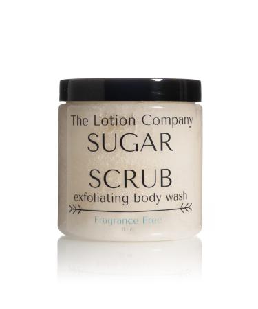 The Lotion Company Sugar Scrub Exfoliating Body Wash  Paraben Free  Cruelty Free  Made in USA  Bath and Shower Exfoliator  Fragrance Free - Unscented - Buy Online on GoSupps.com