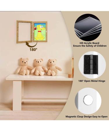 Laugigi A4 Picture Frame Set for Children's Drawings - Front Opening Art Frame for 150 Pictures - International Shipping Available - Buy Online on GoSupps.com