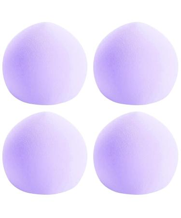 DOKLY Makeup Sponge Set 4 PCS Beauty Blender Sponge Makeup Foundation Sponge Ultra Soft Flawless for Liquid Creams and Powders (Purple)