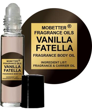 MOBETTER FRAGRANCE OILS Vanilla Fatella Unisex Perfume Body Oil (.33 fluid oz Vanilla Fatella) Vanilla Fatella 0.33 Fl Oz (Pack of 1)