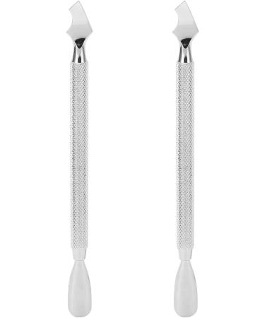 Dual Ended Stainless Steel Cuticle Pusher Remover Manicure Tool for Nail Care - Buy Online on GoSupps.com