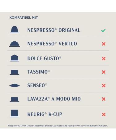 Buy Rainforest Alliance Certified Nespresso Compatible Espresso Capsules - Caffeine-Free Medium Roast 100 Aluminum Coffee Capsules (5 Packs of 20) - Ships Internationally - Buy Online on GoSupps.com