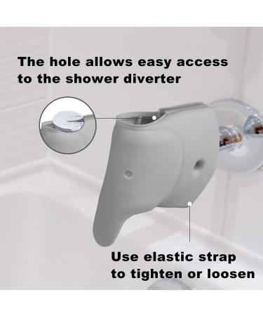 Bath Spout Cover  Faucet Cover Baby Tub Spout Cover Bathtub Faucet Cover for Kids -Tub Faucet Protector for Baby - Silicone Spout Cover Gray Elephant - Kids Bathroom Accessories - Free Bathtub Toys - Buy Online on GoSupps.com
