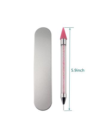 Nail Rhinestone Picker Dotting Tool - Dual-ended Diamond Painting Pen for DIY Nail Art with Extra Wax Heads - Gem and Crystal Studs Picker - Buy Online on GoSupps.com