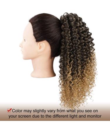 Light Blonde Afro Kinky Curly Drawstring Ponytail for Black Women - Clip-in Hair Extension - Buy Online on GoSupps.com