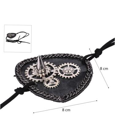 FOMIYES Gear Clock Prom Props Decoration Eye Mask Single Eye Mask Decor Blindfold Masquerade Eye Mask Eye Patch Apparel Punk M Black - Buy Online on GoSupps.com
