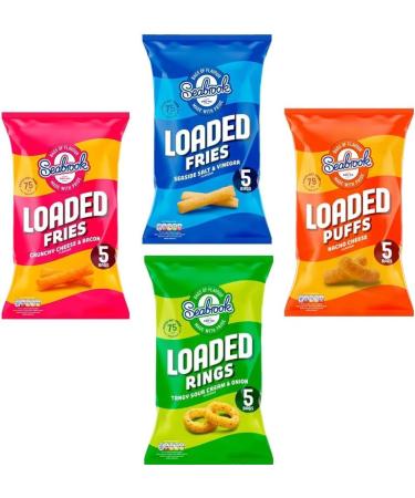 Seabrook Chips Crisps Bags Collections - Random Mixed Flavours of Seabrook Mini Chips Bags (20 x Mixed Mini Bags) - Buy Online on GoSupps.com
