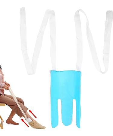 Easy Sock Aid for Elderly & Disabled | No Bending Sock Helper in Blue & White - Buy Online on GoSupps.com