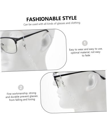 Magiclulu 3 StK Masking Glasses Chain & Anti-Lost Lanyard for Face Masks & Sunglasses - Durable Acrylic 70x0.2cm - Buy Online on GoSupps.com