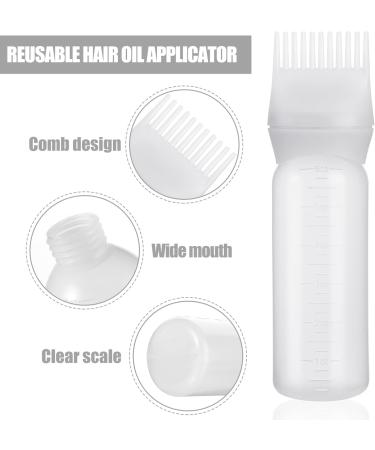 Paefiu Hair Oil Applicator Set - 3 Piece 170ml Bottle with Gradual Scale for Hair Oiling & Coloring - Buy Online on GoSupps.com