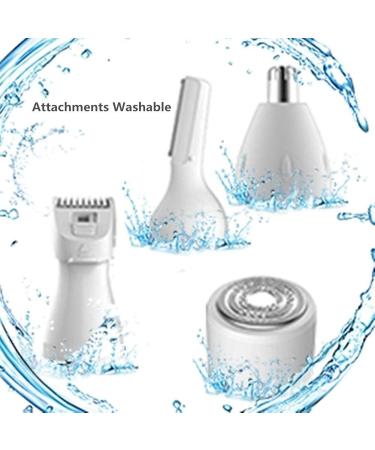 KouRy USB Rechargeable Ear Nose Hair Trimmer Clippers - Painless Waterproof Nose Hair Remover for Women & Men - Professional Eyebrow & Facial Hair Trimmer (White - Buy Online on GoSupps.com