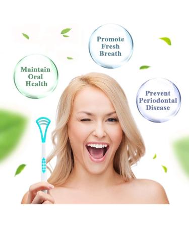 Ghzzy Tongue Scraper - 6 Pack Soft Antibacterial Tongue Cleaners for Fresh Breath | Inhibit Bad Breath & Promote Oral Hygiene - Buy Online on GoSupps.com