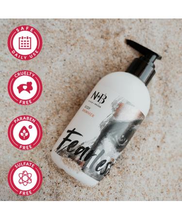 N+B Fearless Body Shimmer Lotion - Non-Sticky Moisturizing Highlighter | Vitamin C & Alma Extract | For All Skin Types Rough & Dry Skin | 8oz - Buy Online on GoSupps.com