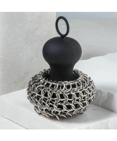 korvre Cast Iron Chainmail Scrubber Cast Iron Skillet Cleaner for Fry Pan Cleaner Cast Iron Skillet Cleaner Chain Red - Buy Online on GoSupps.com