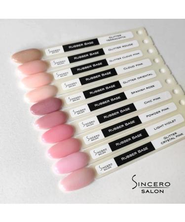 Sincero Salon Rubber Base Gel Powder Pink - UV Gel Nail Polish for Damaged Nails | Strong Nail Protection & Manicure Solution - Buy Online on GoSupps.com