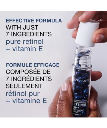 Neutrogena Rapid Wrinkle Repair Retinol Serum Capsules for Wrinkles Dark Spots Fine Lines - 30 Capsules - Buy Online on GoSupps.com