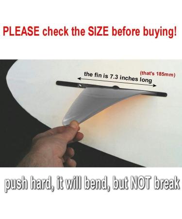 saruSURF 4.6 US Box Center Fin for Longboard SUP Stand Up Paddleboard - Safety Flex Soft Replacement - River Surf Whitewater - AIR7 Skeg - Optional 'No-Tool' Fin Screw - Black - Buy Online on GoSupps.com