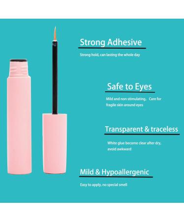 DAODER 6mm Bottom Lashes Extension Kit with Glue & Applicator - 200pcs (Fairy Bottom Lashes) - Buy Online on GoSupps.com