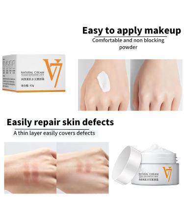 V7 Natural Cream for All Skin Types - 2PCS Face Moisturizer for Young Skin | Water Light Formula for Women - Buy Online on GoSupps.com