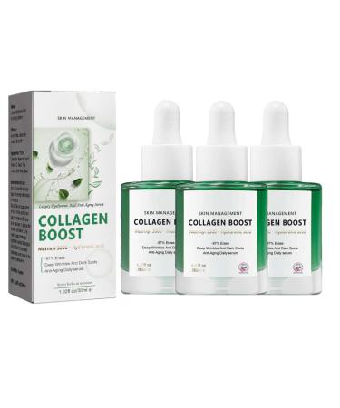 Luxury Hyaluronic Acid Anti-Aging Serum Collagen Boost Anti-Aging Serum Anti-Wrinkle Serum Hyaluronic Acid Brightening Serum Facial Serum Fight Wrinkle Dark Spot&Fine Lines (3PC)