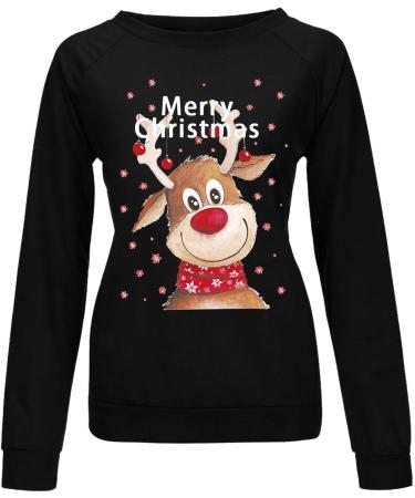 Festive Women's Christmas Sweater - Rudolph Reindeer & Santa Claus Hoodies | Shop Unique Holiday Apparel - Buy Online on GoSupps.com