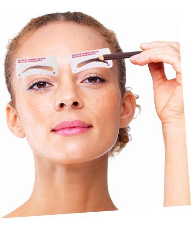 72pcs Eyebrow Stickers Eyebrow Drawing Kit Supplies Eyebrow Grooming Tool Make up Miss Eyebrow Card - Buy Online on GoSupps.com