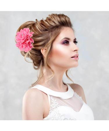 Flower Hair Clip Rose Hair Clips Hair Hairpin for Women Flower Diamond Hair Accessories Boho Bride Hairpins Headpiece for Girls Wedding 6 Pieces White - Buy Online on GoSupps.com