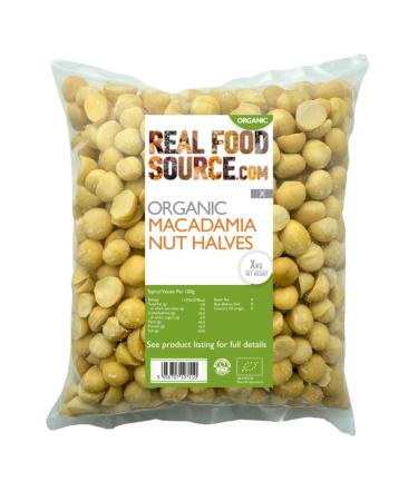 RealFoodSource Organic Macadamia Halves 250g