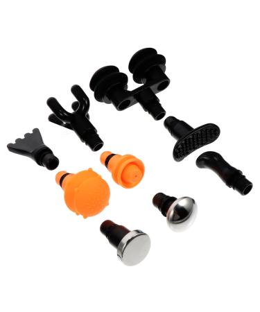 Beaupretty 5 sentences 9 pieces massage head with fascia body massage head percussion massage attachments replaceable head deep fabric attachment fitness component massage device
