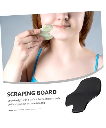 FRCOLOR Black Meteorite Facial Scraping Board & Massage Tools - Enhance Your Skincare Routine with Eye & Neck Massagers - Buy Online on GoSupps.com