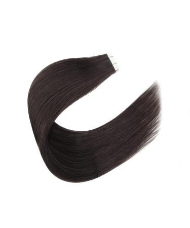 Six Star Hair 16 Black Tape Extensions - Real Human Hair 50g 20pcs Seamless Adhesive Strips #1B - Buy Online on GoSupps.com