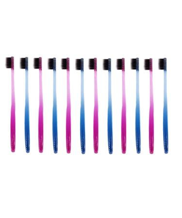 Orthodontic Toothbrush Orthodontic Soft Toothbrush Interdental brush Soft Bristles Orthodontics Special Toothbrush for Orthodontic Braces (12 Per Pack) Bule red