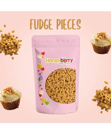 Bake Stable Caramel Fudge Pieces - 5mm Pieces - Suitable for Baking ice Cream Topper and Inclusion. Vegetarian and coeliac Friendly - 300g - Buy Online on GoSupps.com