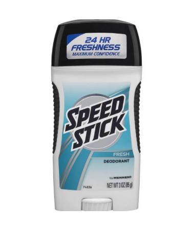 Speed Stick Deodorant Fresh 3 Ounce (Pack of 4)