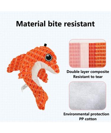 Herbests Plush Dog & Cat Toys | Squeaky Chewing Plush Animal Toys | Interactive Training Toy for Small & Medium Dogs - Buy Online on GoSupps.com