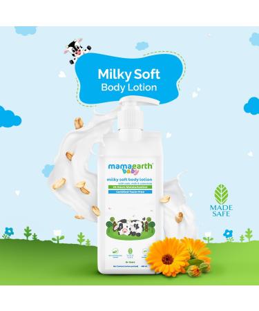 MAMAEARTH Milky Soft Body Lotion with Oats Milk & Calendula 13.53 Fl Oz (400ml) - Buy Online on GoSupps.com