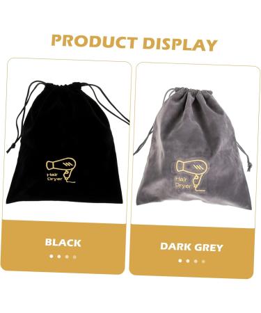HAPINARY 4 Pcs Hair Dryer Bag Drawstring Toiletry Bag Hair Dryer Storage Organizer Travel Hair Dryer Flannel - Buy Online on GoSupps.com
