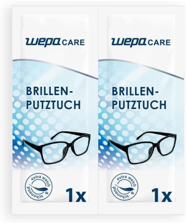 WEPA Care Glasses Cleaning Cloths - 30 Individually Packed Perfect for Eyewear Care | International Shipping Available - Buy Online on GoSupps.com