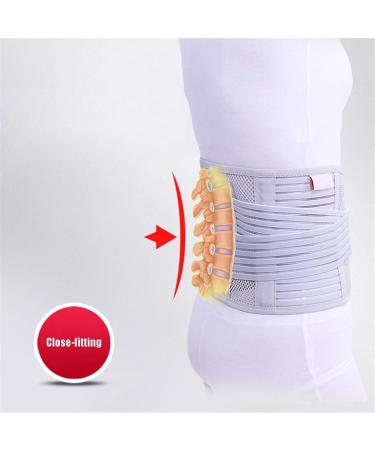 Samnuerly Breaking Waist Support Belt for Lumbar Support - Steel Plate Anti-Disc Rescue Black - Size L - Buy Online on GoSupps.com