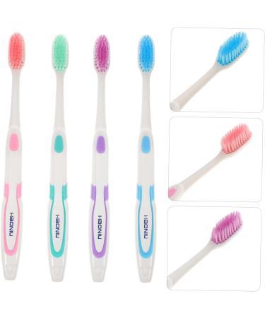 Frcolor 4-Piece Nano Toothbrush Set - Ergonomic Soft Toothbrushes for Adults | Micro Tooth Hygiene & Oral Care - Buy Online on GoSupps.com
